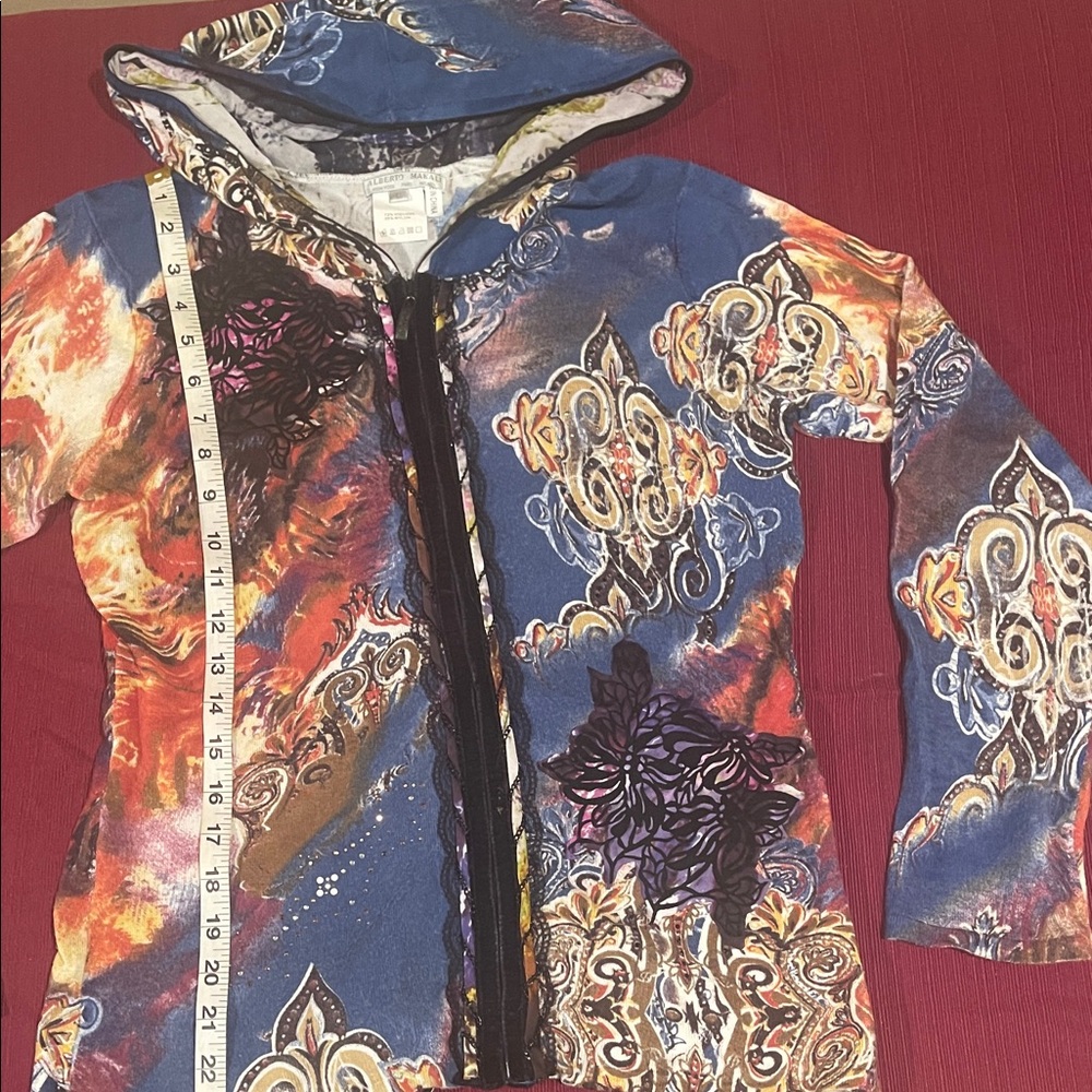 Alberto Makali Multicolor Hooded KnitJacket